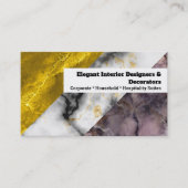Marble trio Gold white natural stone leveranciers Visitekaartje (Voorkant)