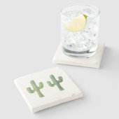 Marble Trivet | cactusverzameling Stenen Onderzetter (Zijkant)