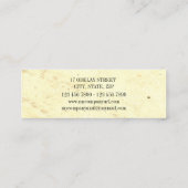 Marble Tusk Paper Texture Print Mini Visitekaartje (Achterkant)