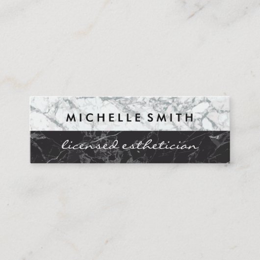 Marble Two Tone Mini Visitekaartje (Voorkant)