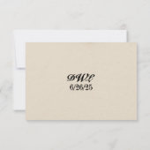 Marble Veil QR Code Wedding RSVP Kaart (Achterkant)