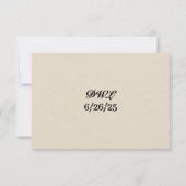 Marble Veil Wedding RSVP Card (Achterkant)