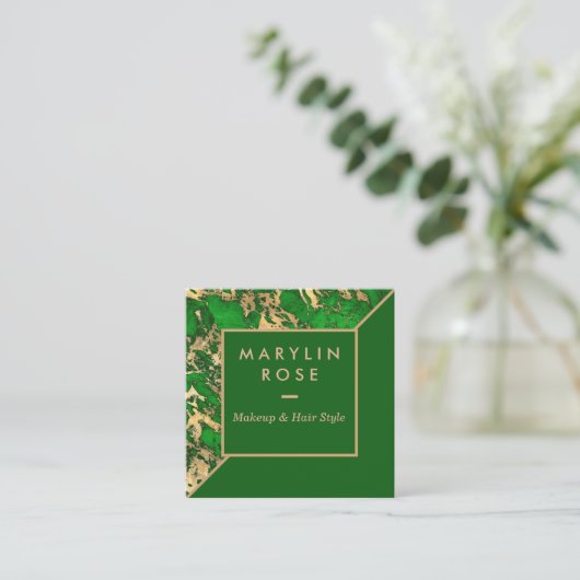 MARBLE  VIERKANTE VISITEKAARTJE (Staand voorkant)