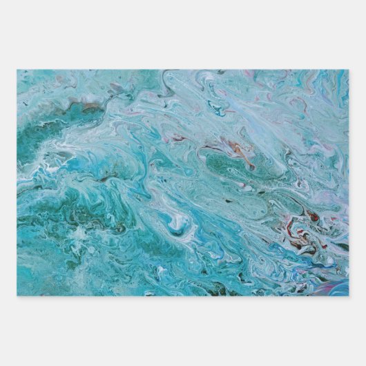 Marble Wave Beach Style Wrap Craft Paper (Voorkant)