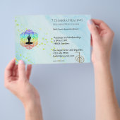 Marble Waves Chakra Energy Healer Reiki Horizontaa Flyer (Hand)