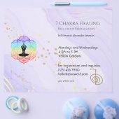 Marble Waves Chakra Energy Healer Reiki Horizontaa Flyer (Enkel)