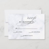 Marble Wedding Invitations rsvp (Voorkant)