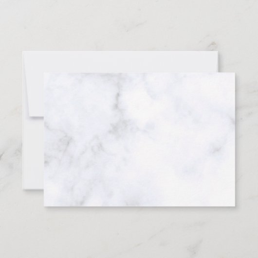 Marble Wedding Invitations rsvp (Achterkant)