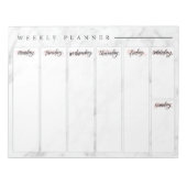 Marble Weekly Planner-laptop Notitieblok (Voorkant)