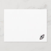 Marble White Butterfly Card Briefkaart (Voorkant)