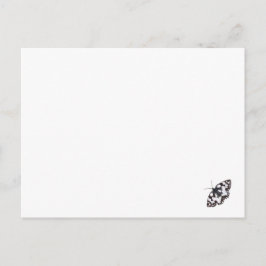 Marble White Butterfly Card Briefkaart