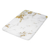 Marble White Gold Grey Carrara Abstract Urban Lux Badmat (Gekanteld)