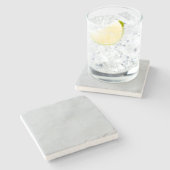 Marble White Stone Onderzetter (Zijkant)