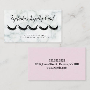 Marble Wimpers Belonen Trouw Roze Visitekaartje