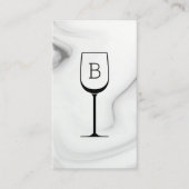Marble Wine Bartender Sommelier Visitekaartje (Voorkant)