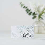 Marble Word Beyond Loyalty Coffee Punch Card (Staand voorkant)