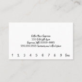 Marble Word Beyond Loyalty Coffee Punch Card (Achterkant)