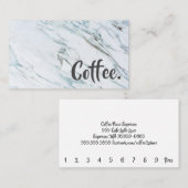 Marble Word Beyond Loyalty Coffee Punch Card (Voorkant / Achterkant)