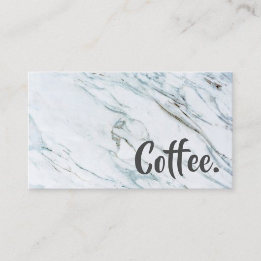 Marble Word Beyond Loyalty Coffee Punch Card (Voorkant)