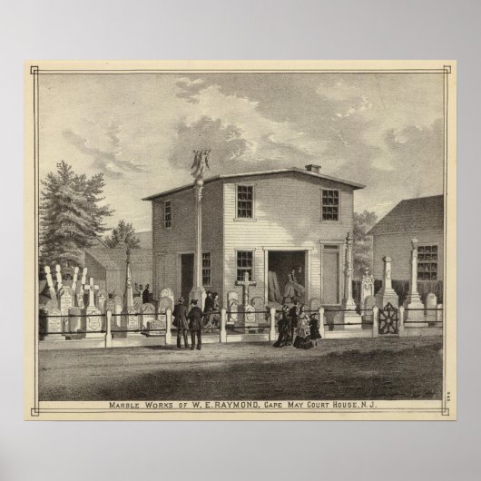 Marble Works van WE Raymond Poster (Voorkant)