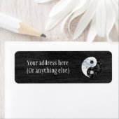 Marble Yin Yang Symbol Etiket (Insitu)