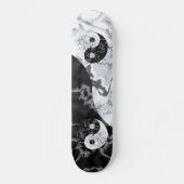 Marble Yin Yang Symbol Skateboard (Voorkant)