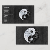 Marble Yin Yang Symbol Visitekaartje (Voorkant / Achterkant)