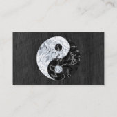 Marble Yin Yang Symbol Visitekaartje (Achterkant)