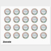  Marbled Classic Stickers met Monogram (Vel)
