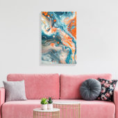 Marbled Deep Canvas Afdruk (Insitu (Woonkamer))