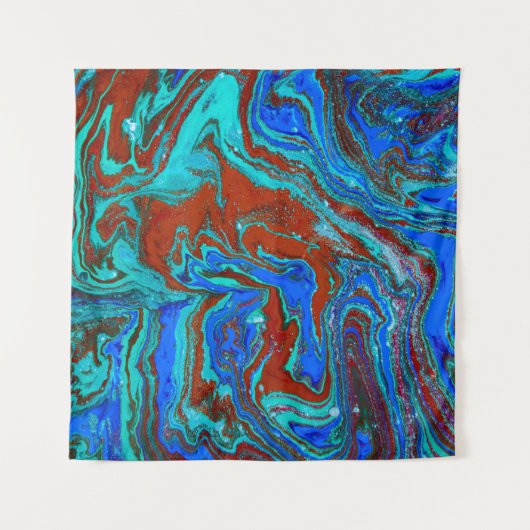 Marbled liquid unique patternabstract,acrylic,art, wandkleed (Voorkant)