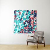 Marbled paper art background, with bright and pret wandkleed (In Situ (horizontaal))