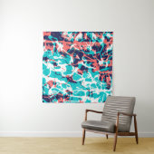Marbled paper art background, with bright and pret wandkleed (In situ)
