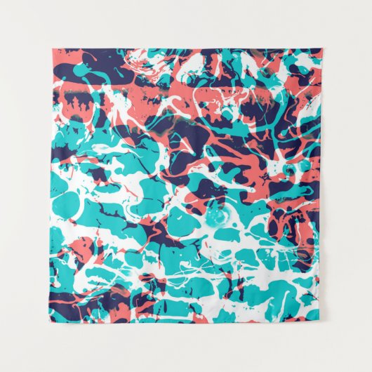 Marbled paper art background, with bright and pret wandkleed (Voorkant)