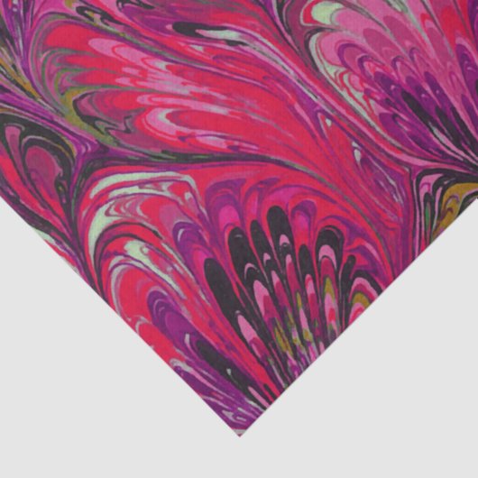 MARBLED PAPIER, ABSTRACT PINKPIJKPATROON TISSUEPAPIER (Detail)