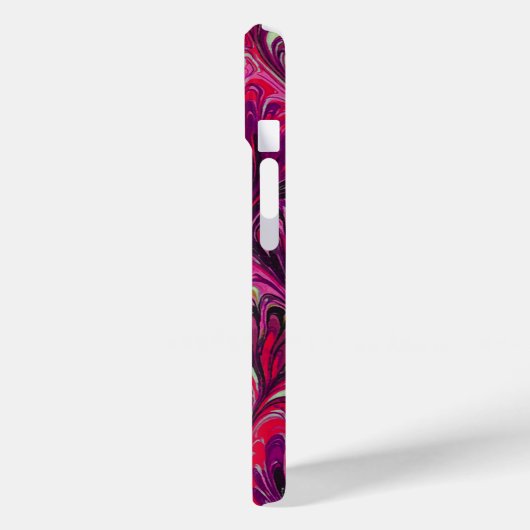 MARBLED PAPIER, ABSTRACTE PINKPLOKKEN PATROON, SWI Case-Mate iPhone CASE (Achterkant / Links)