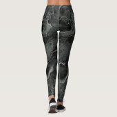 Marbled Pattern in Black and Grey Leggings (Achterkant)