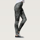 Marbled Pattern in Black and Grey Leggings (Rechts)