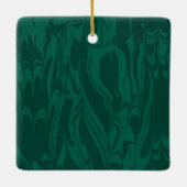 Marbled Pines Kerstvakantie Foto Keramisch Ornament (Achterkant)