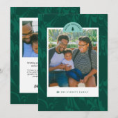 Marbled Pines kerstvakantie fotokaart Feestdagenkaart (Voorkant / Achterkant)