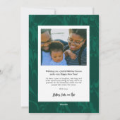 Marbled Pines kerstvakantie fotokaart Feestdagenkaart (Achterkant)