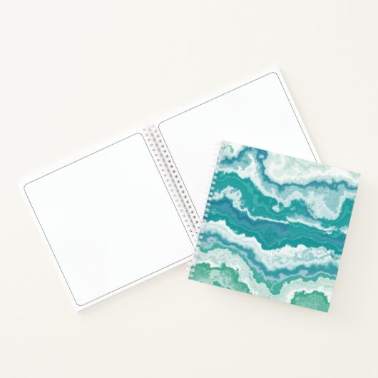 marbled sea foam : notitieboek (Binnen)
