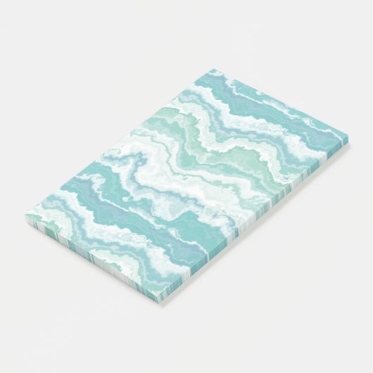 marbled sea foam : post-it® notes (Schuin)