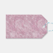 Marbled Silk Moire Pattern in Dusty Pink Cadeaulabel (Voorkant (Horizontaal))