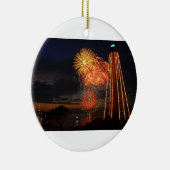 Marblehead Fireworks Lighthouse Keramisch Ornament (Rechts)