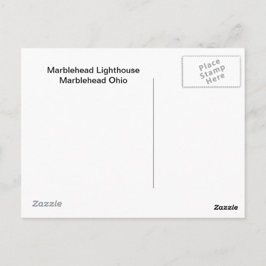 Marblehead Lighthouse Briefkaart (Achterkant)
