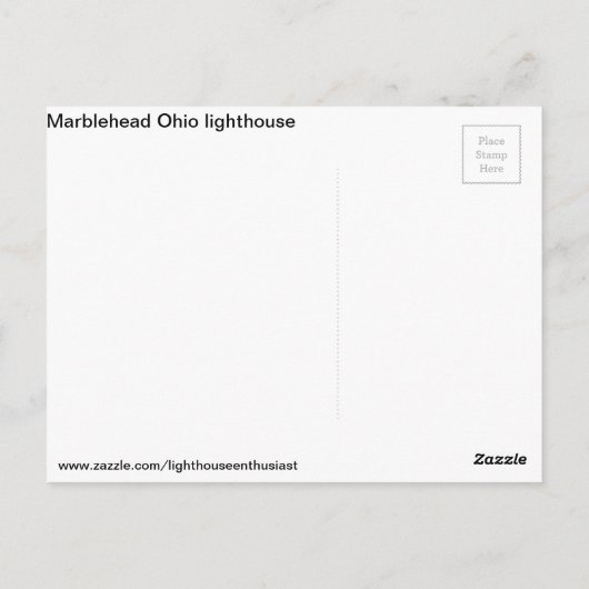 Marblehead Lighthouse Briefkaart (Achterkant)