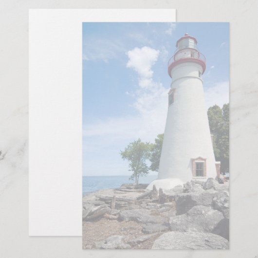 Marblehead Lighthouse Briefpapier (Voorkant / Achterkant)