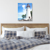 Marblehead Lighthouse Canvas Afdruk (Insitu (Slaapkamer))