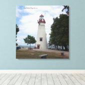 Marblehead Lighthouse canvas pring (Insitu (Houten vloer))